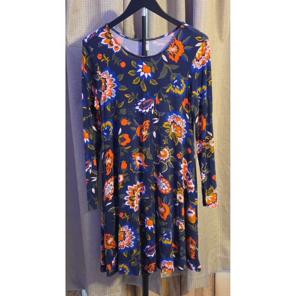 Old Navy Long Sleeve Floral Dress‎ Women's Size Small Multicolor